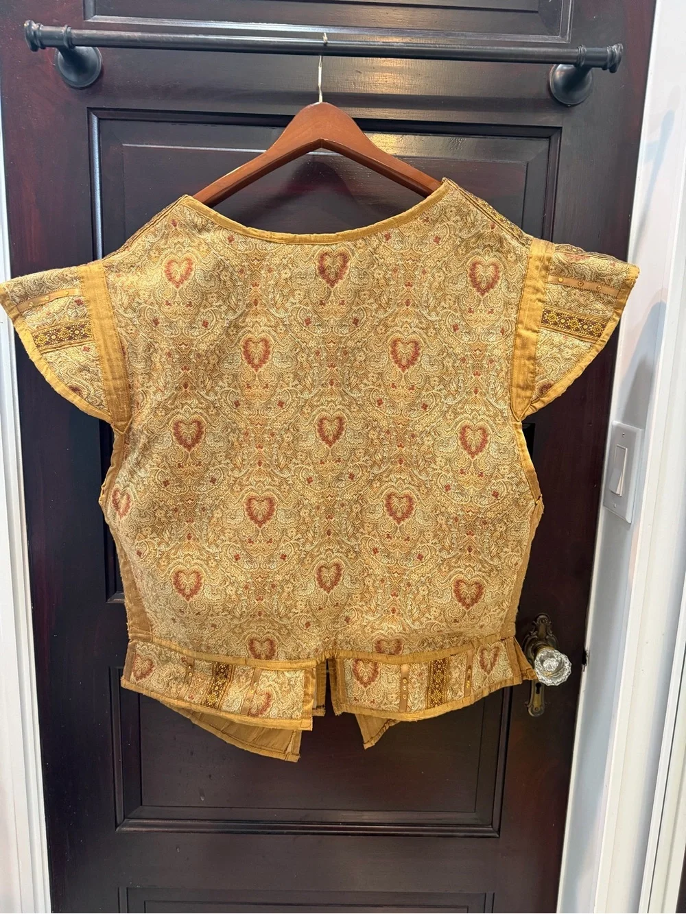 Golden Brocade Regal Pattern REN Fair Vest XL